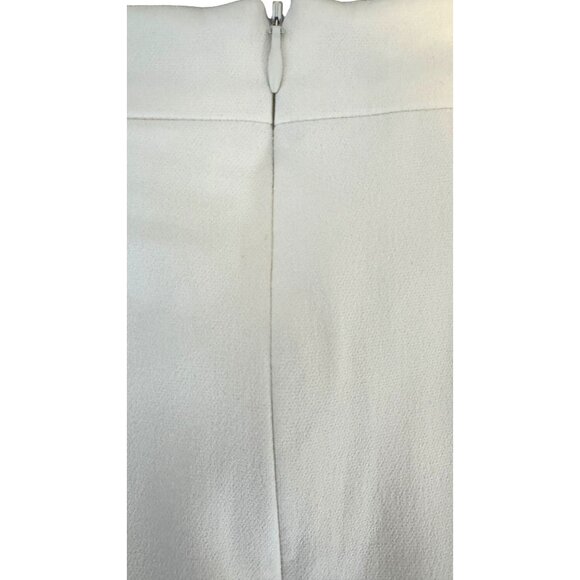 ZARA Large White Midi Skirt Back Slit 70% Viscose Blend Elegant & Versatile - Picture 7 of 13